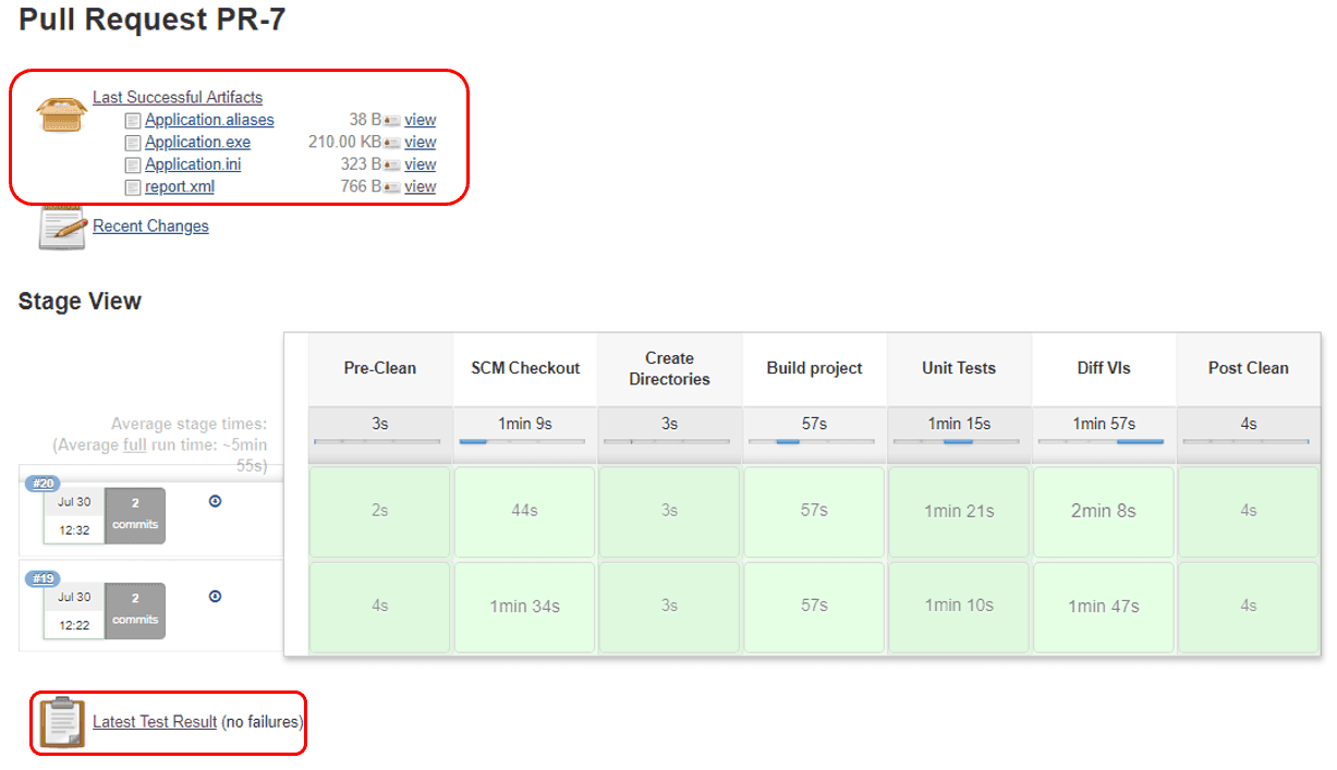 jenkins build artifacts