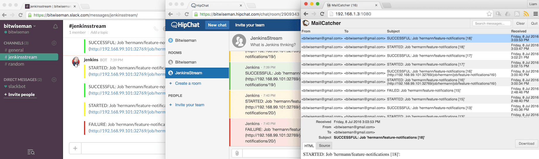 Final View of Notifications