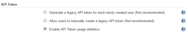 security configuration options